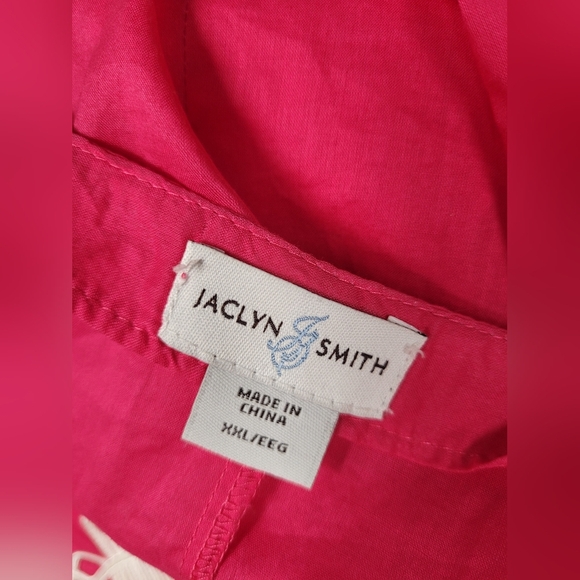 Jaclyn Smith Pink And White Boxy Top XXL - Picture 2 of 4